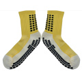 New Fashion Cotton Grid Style Team Sports Fußballsocken Anti-Rutsch-Fußballsocken